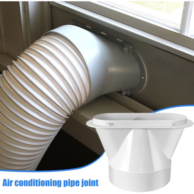 Wide Flat Head Exhaust Pipe Connector For Air Conditioner Easy Installation No Electricity Durable - Image 4
