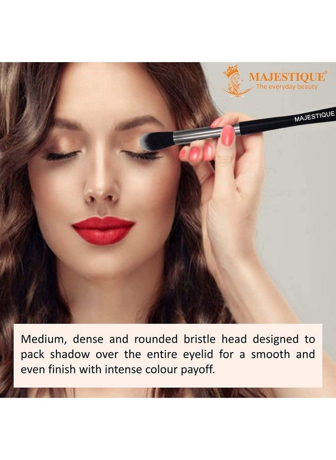 MAJESTIQUE - Blending Eyeshadow Makeup Brush By Majestique Professional Eye Shadow Blender Make Up Brush Soft Firm Natural Hair Bristles For Precision Blending Buffing Harsh Lines Fc33 - Image 1