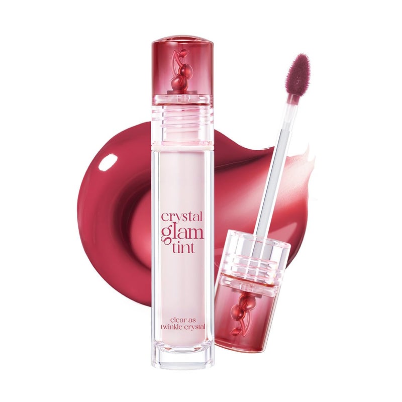 CLIO PROFESSIONAL تلوين الشفاه كليو كريستال غلام (سلسلة الكرز 028 كرز جاف) ، لمسة لامعة ، خفيفة الوزن ، قابلة للبناء ، تشبه الزجاج ، ملساء ، تدوم طويلاً ، حيوية ، شفافة ، لامعة ، مرطبة ، تلوين شفاه كوري - Image 1