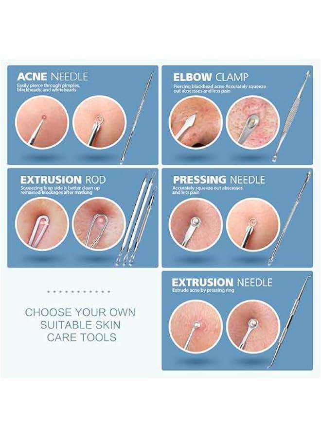 7 in 1 Pimple Popper Tool Kit - Blackhead Remover, Pimple Extractor, Comedone Extractor for Face - Image 3