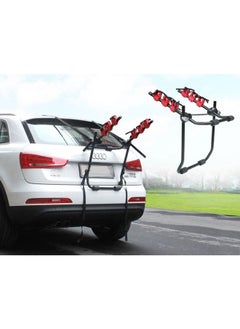 Universal Car Trunk Mounted Bicycle Rack - Holds 3 Bicycles, Adjustable, Secure, and Easy to Install Rear Carrier