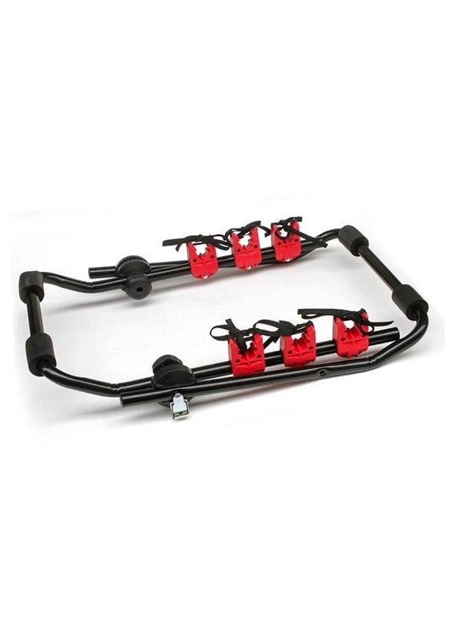 Generic - Universal Car Trunk Mounted Bicycle Rack - Holds 3 Bicycles, Adjustable, Secure, and Easy to Install Rear Carrier - Image 1