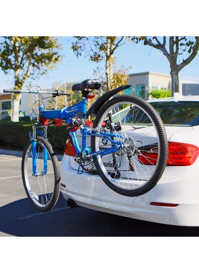 Generic - Universal Car Trunk Mounted Bicycle Rack - Holds 3 Bicycles, Adjustable, Secure, and Easy to Install Rear Carrier - Image 1