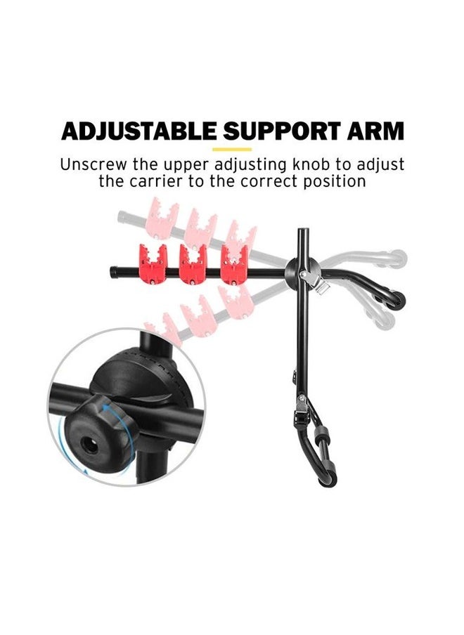 Generic - Universal Car Trunk Mounted Bicycle Rack - Holds 3 Bicycles, Adjustable, Secure, and Easy to Install Rear Carrier - Image 1