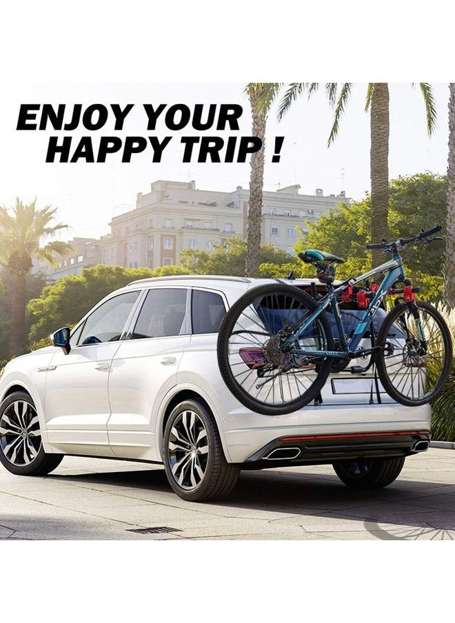 Generic - Universal Car Trunk Mounted Bicycle Rack - Holds 3 Bicycles, Adjustable, Secure, and Easy to Install Rear Carrier - Image 1