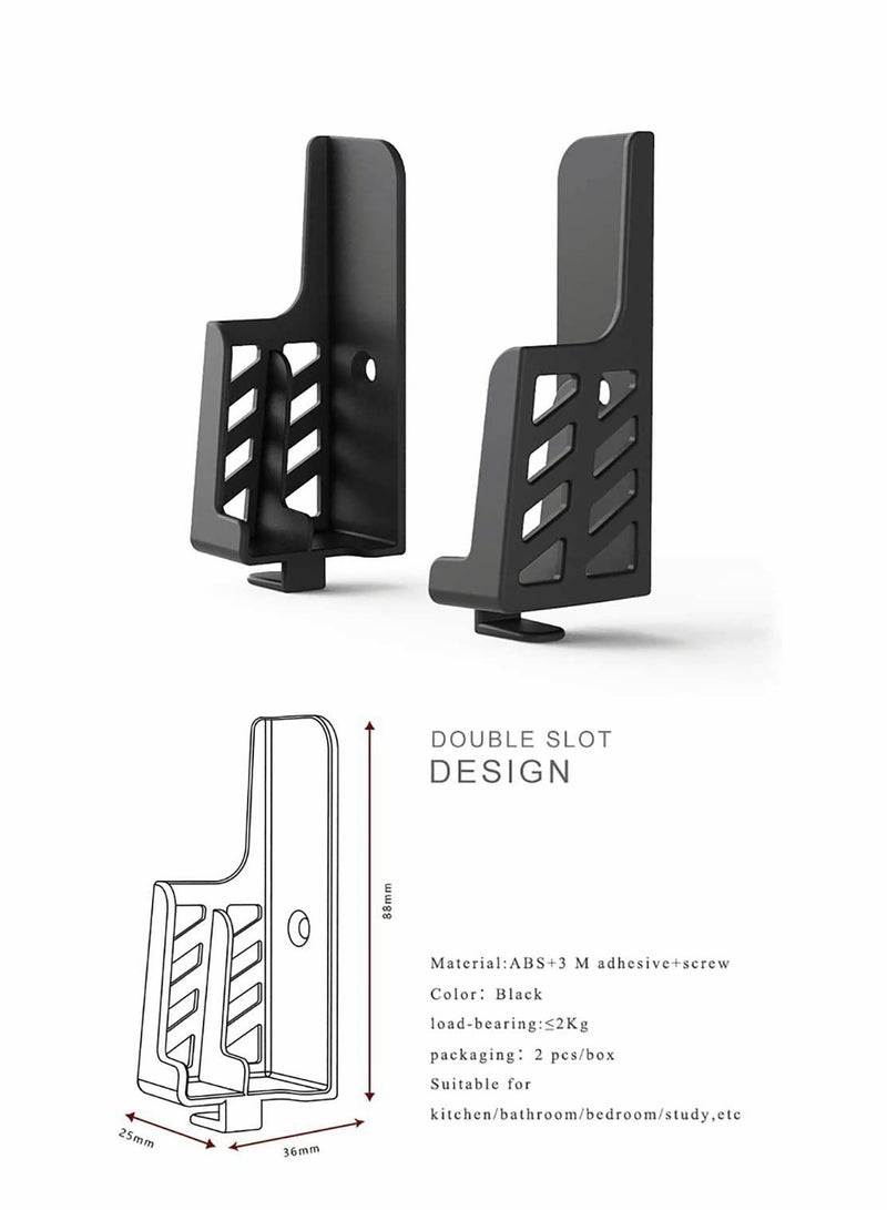 Universal Wall Mount Holder for Tablets and Phones, Damage-Free Installation with 3M Adhesive or Screws, Compatible with iPad, iPhone, Kindle, and e-Books - Image 4