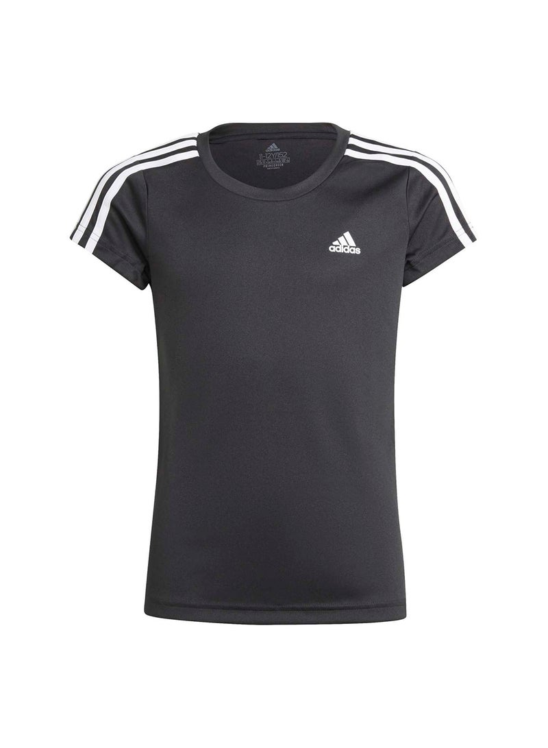 Adidas Girls Designed To Move 3-Stripes T-Shirt - Image 1