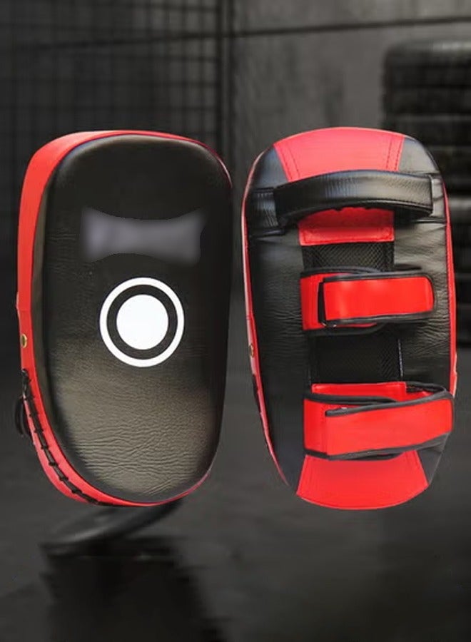 DUNISO ﻿ Taekwondo Kick Pad Boxing Pads, Muay Thai Pads - PU Leather Muay Thai Pads, Karate Kick Pads, Martial Arts Punching Pads, Great for Boxing, Kickboxing, Karate, Muay Thai, MMA Training - Image 1