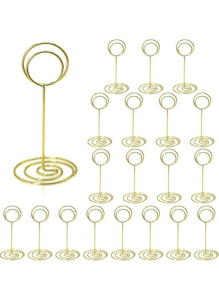 Table Number Holders 20Packs - 3.35 Inch Table Number Stands Place Card Holder for Wedding Party Graduation Reception Restaurant Home Photo Picture Office Memo - Image 1