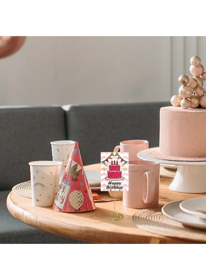 Table Number Holders 20Packs - 3.35 Inch Table Number Stands Place Card Holder for Wedding Party Graduation Reception Restaurant Home Photo Picture Office Memo - Image 3