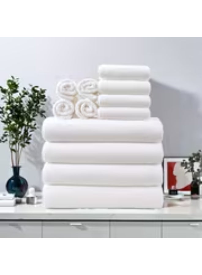 erorex 12pcs Ultra-Soft Coral Bath Towel Set, 4 Bath Towels 70x140cm, 4 Hand Towels 42x70cm, 4 Washcloths 35x35cm, Quick-Dry, Fast-Absorbing, Lightweight, Ideal for Home, Hotel, and Spa Use, Outdoor Fitness, Camping, Christmas Gift, Home Towel Set, Outdoor - Image 1