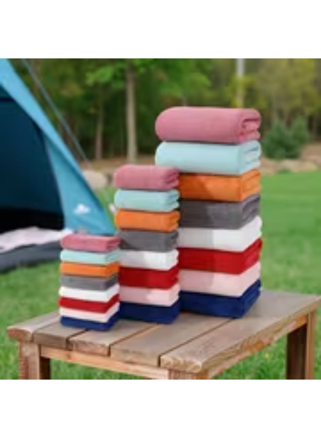 erorex 12pcs Ultra-Soft Coral Bath Towel Set, 4 Bath Towels 70x140cm, 4 Hand Towels 42x70cm, 4 Washcloths 35x35cm, Quick-Dry, Fast-Absorbing, Lightweight, Ideal for Home, Hotel, and Spa Use, Outdoor Fitness, Camping, Christmas Gift, Home Towel Set, Outdoor - Image 2