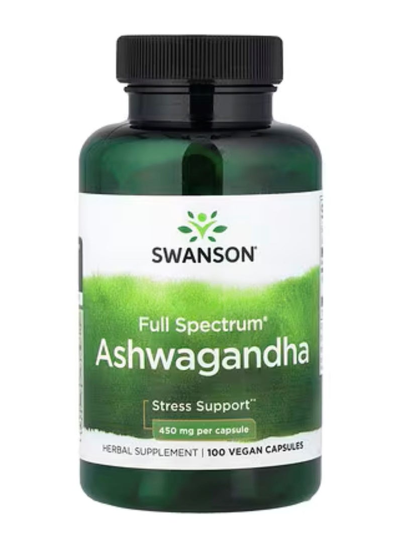 SWANSON Ashwagandha 450 mg 100 Capsules - Image 1