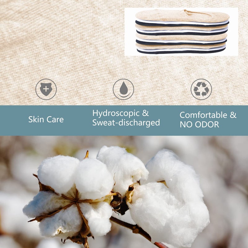 DIBAOLONG Womens No Show Socks Non Slip Flat Boat Line Low Cut Socks 6 Pairs - Image 4