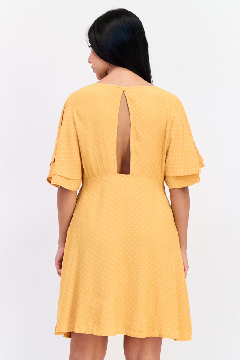 ONLY Women Polka Dot Mini Dress, Multicolor  - Image 3