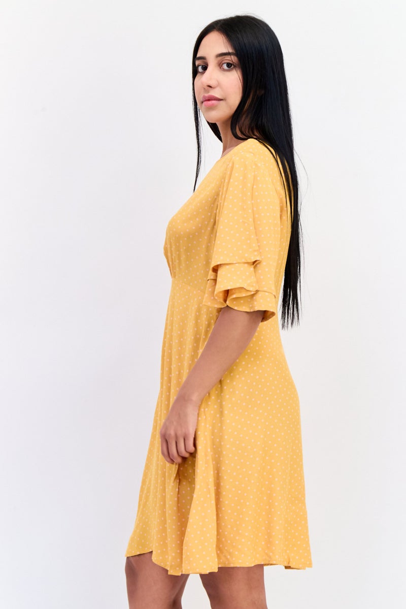 ONLY Women Polka Dot Mini Dress, Multicolor  - Image 2
