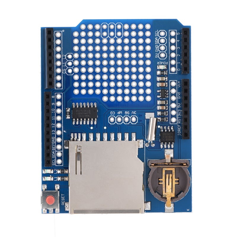 Data Logging Shield: 3.3V Level Shifter, FAT16/FAT32 Memory Card Interface - Battery-Backed RTC, Reliable 3.3V Regulator Data Logger for Prototyping & Data Acquisition - Image 4