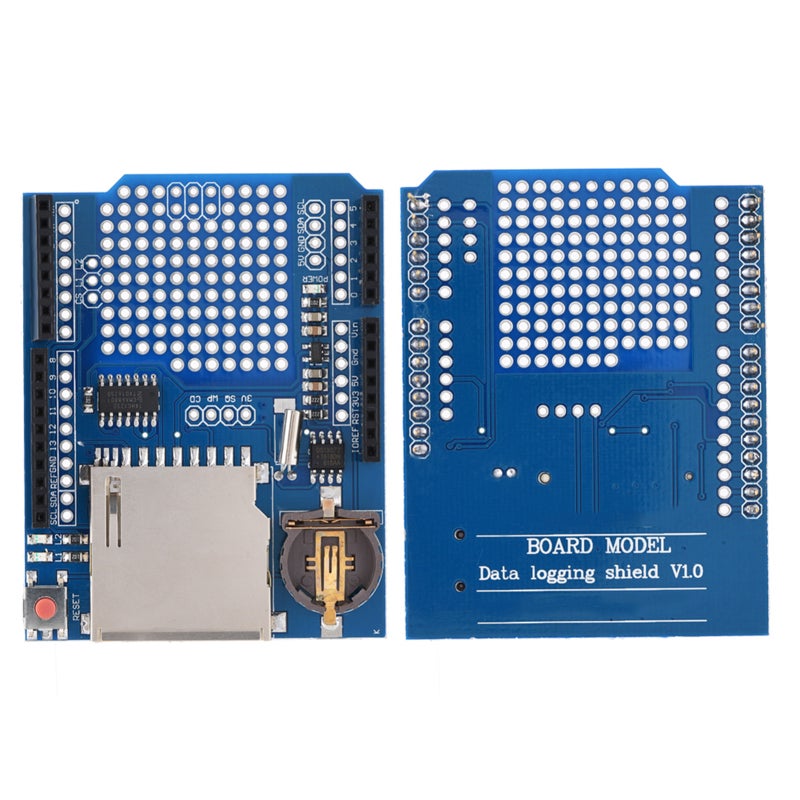 Data Logging Shield: 3.3V Level Shifter, FAT16/FAT32 Memory Card Interface - Battery-Backed RTC, Reliable 3.3V Regulator Data Logger for Prototyping & Data Acquisition - Image 2