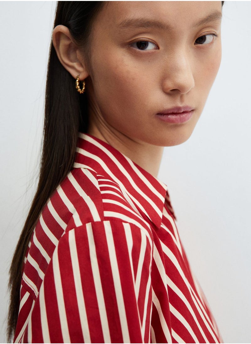 MANGO - Striped Wrap Dress - Image 1