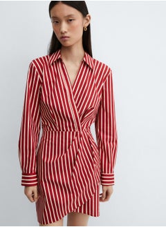 Striped Wrap Dress