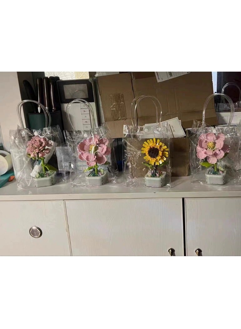 2 sets Buildable Flower Bouquet - Creative Kids' Toy Gift - Image 3