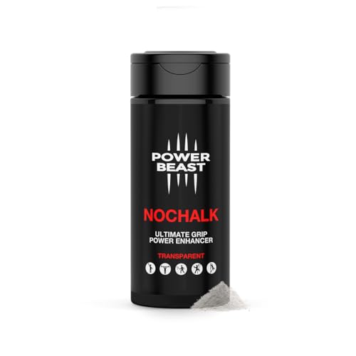 POWER BEAST NOCHALK, Liquid Chalk Replacement, Non Sticky Grip Enhancer, Dry Hands, Transparent, Anti-Slip Solution, Dry Grip for Tennis, Golf, Pole Dancing, Gaming, and All Sports, 0.35 Oz. - Image 1