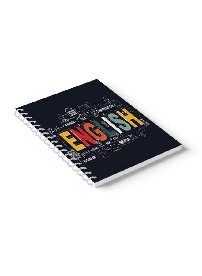 LOWHA Spiral 60 Sheets School English Notebook Multicolour - Image 3