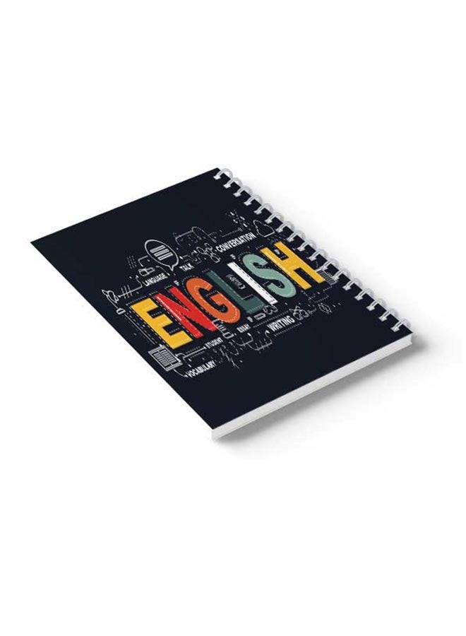 LOWHA Spiral 60 Sheets School English Notebook Multicolour - Image 4