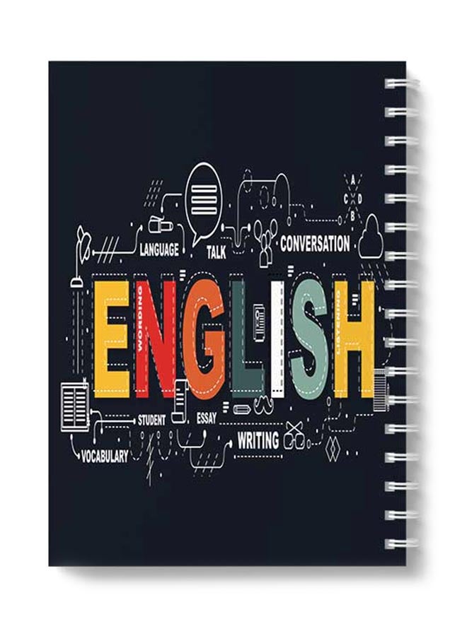 LOWHA Spiral 60 Sheets School English Notebook Multicolour - Image 5