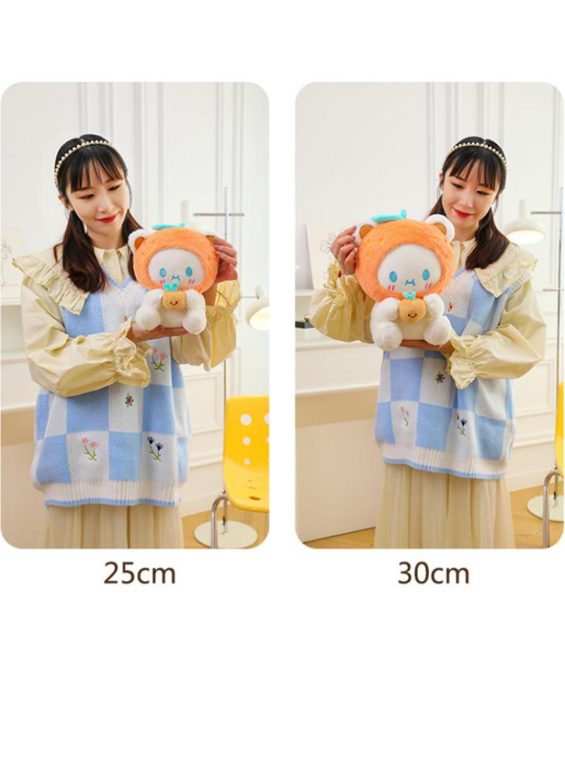 general 1 Pcs Sanrio Plush Toys Cute Stuffed Cinnamoroll Doll Soft Anime Cartoon Plushie Home Decor Best Gift For Kids Girls（Orange） - Image 4