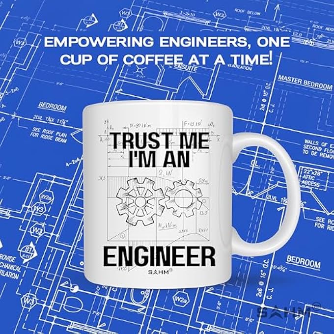 SAHM Funny Engineer Coffee Mug Trust Me IM An Engineer Gift Idea Ceramic Cup 11 Oz Packed In Giftbox - Image 4
