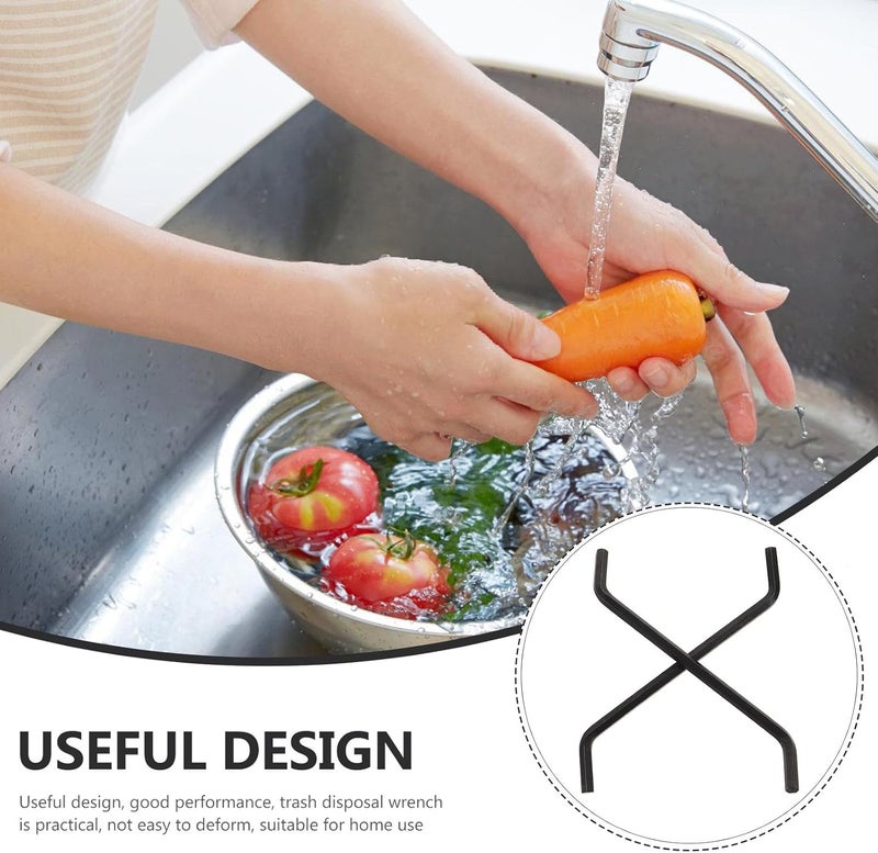 2pcs Garbage Disposal Wrench Tool Metal Sink Trash Disposal Wrench Kitchen Garbage Unjam Tool for Household Sink Maintenance - Image 3