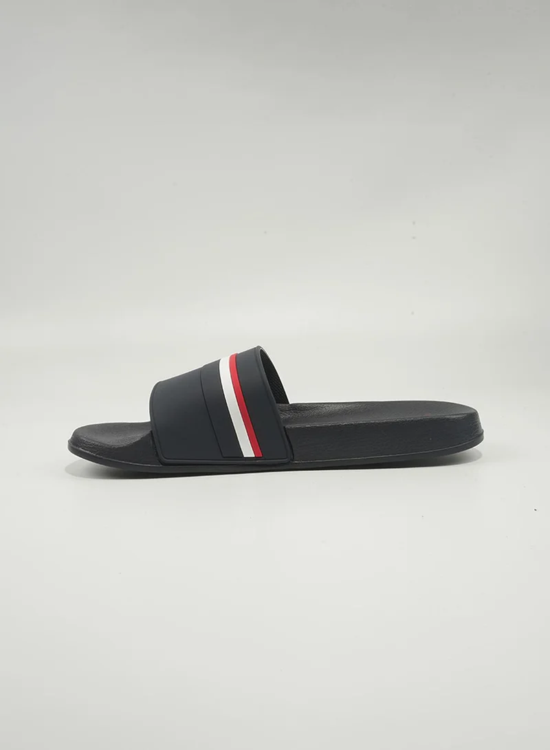 U.S. Polo Assn.  U.S. Polo Assn. Rona Men's Slip-On Comfortable Casual Everyday Slide Sandals - Navy for Men | Best Price UAE