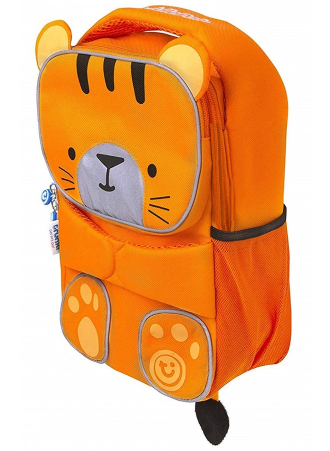 Trunki ToddlePak Tipu Tiger Orange Preschool Backpack, High Visibility Children's Rucksack with Adjustable Straps, 5L Capacity and Storage - Image 2