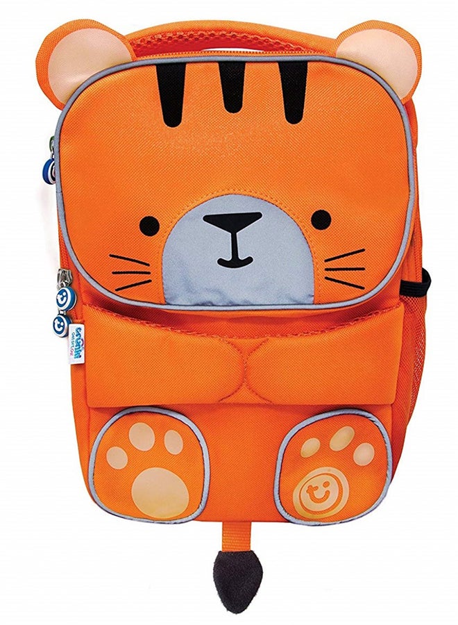 Trunki ToddlePak Tipu Tiger Orange Preschool Backpack, High Visibility Children's Rucksack with Adjustable Straps, 5L Capacity and Storage - Image 1