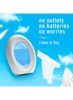febreze Febreze Small Spaces Air Freshener, Odor-Fighting, Plug In Alternative, Air Fresheners for Home and Bathroom and Kitchen, Closet Air Fresheners, Linen & Sky Scent, 4 Count  - Image 4