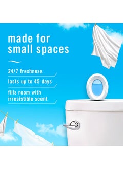 febreze Febreze Small Spaces Air Freshener, Odor-Fighting, Plug In Alternative, Air Fresheners for Home and Bathroom and Kitchen, Closet Air Fresheners, Linen & Sky Scent, 4 Count  - Image 2
