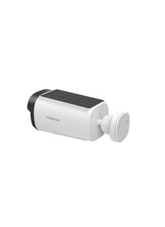 Powerology Built-in Solar Outdoor Camera 256GB 5200 mAh 20fps / IR Night Vision / Two-Way Audio / Motion Detection / 2K Quad HD / Type-C Charging Input / Dust Resistance / Mobile App Support (Android, iOS) - White  - Image 2