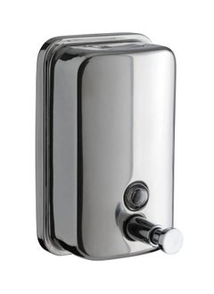 Generic Hand Soap, Sanitizer, Gel, & Liquid Dispenser | Manual Dispensing Mechanism | Brushed Stainless Steel Finish  | Wall-Mountable | Suitable For Bathrooms, Kitchens, Showers, & More | 500 ML 