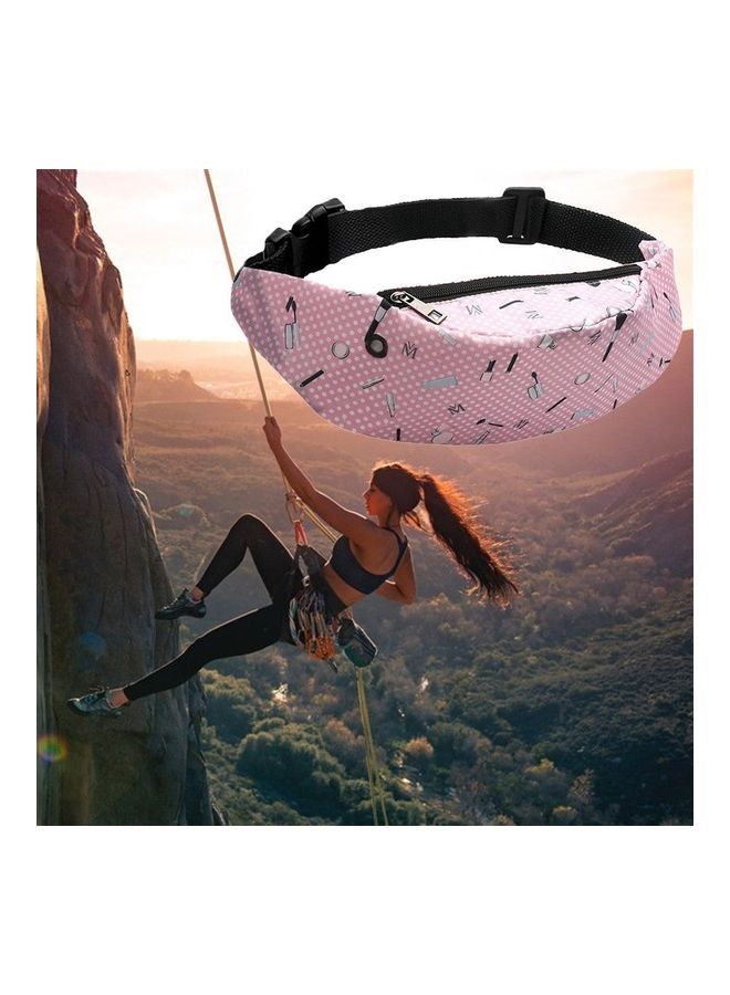 NIBEMINENT Printed Waist Bag Pink/Black  - Image 2