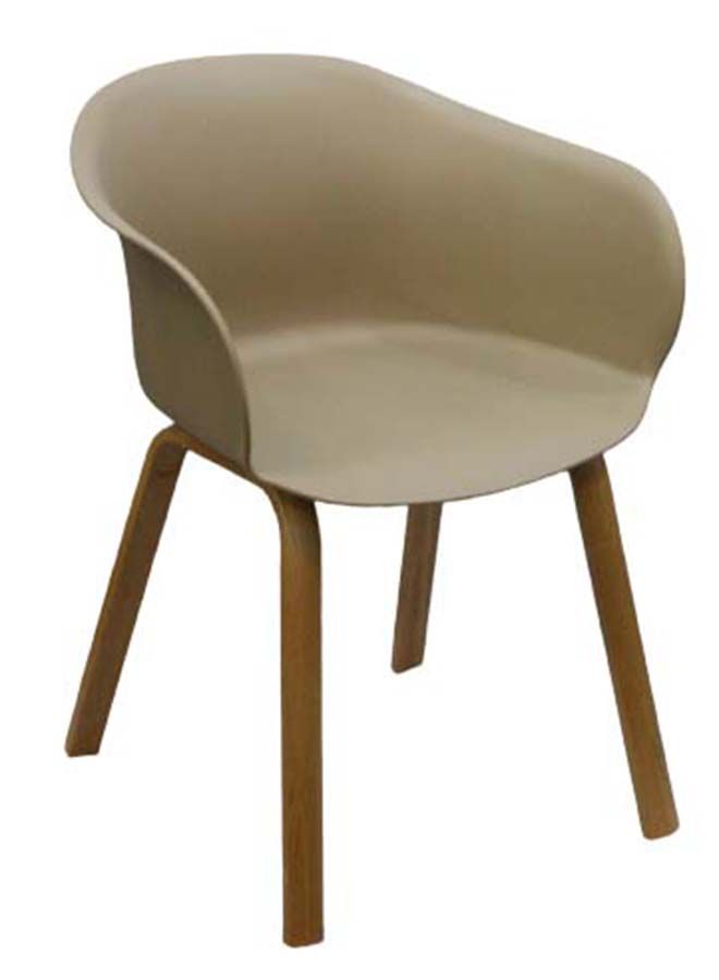 JILPHAR FURNITURE Jilphar Fiber Plastic Chair with Metal Legs JP1324C  - Image 2