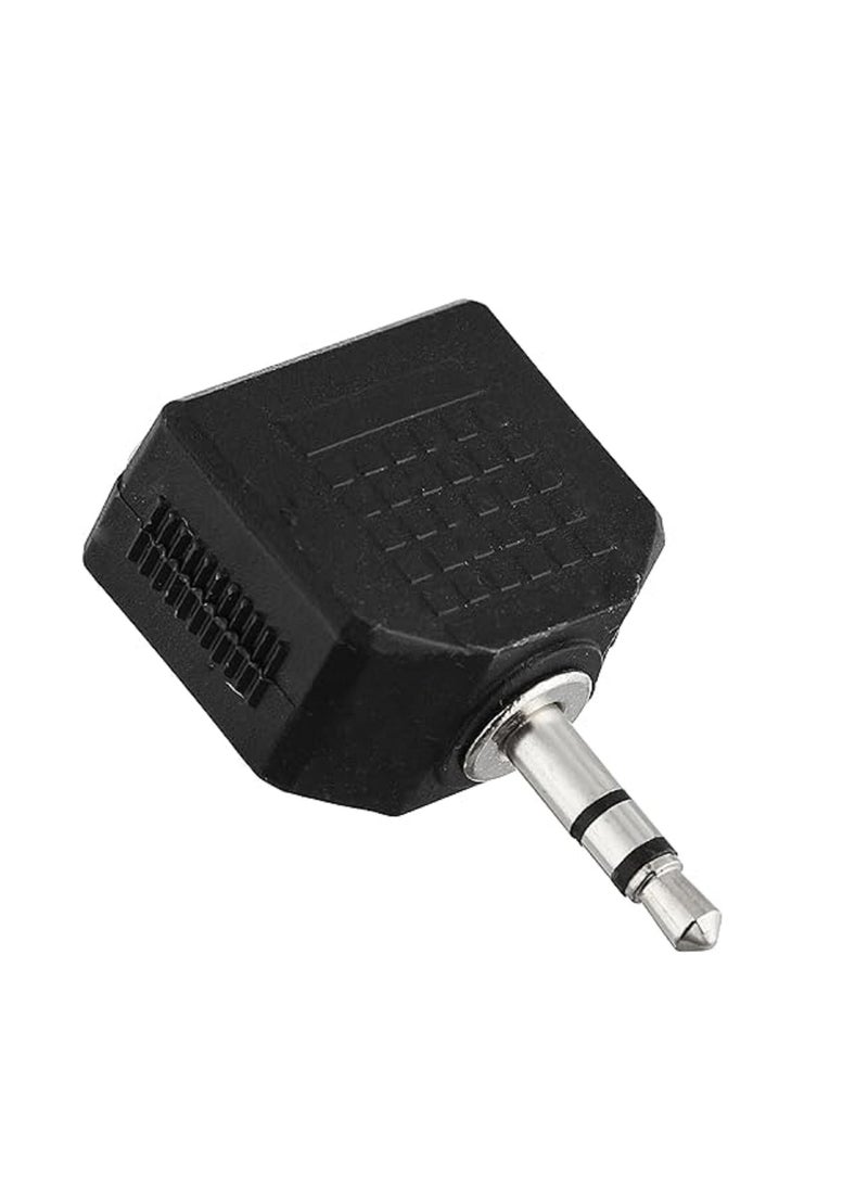 Audio Headphone Cable Cord Splitter Adapter Jack Y One to Two Stereo, Wired 3.5mm - Image 1