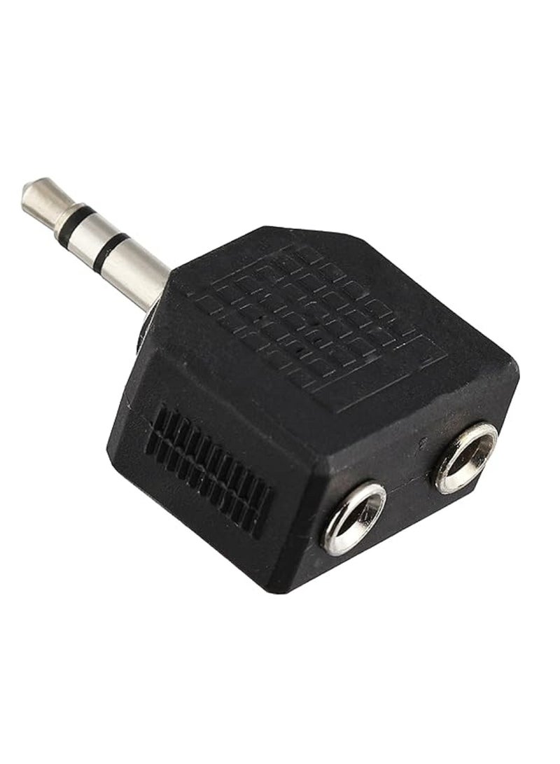 Audio Headphone Cable Cord Splitter Adapter Jack Y One to Two Stereo, Wired 3.5mm - Image 2