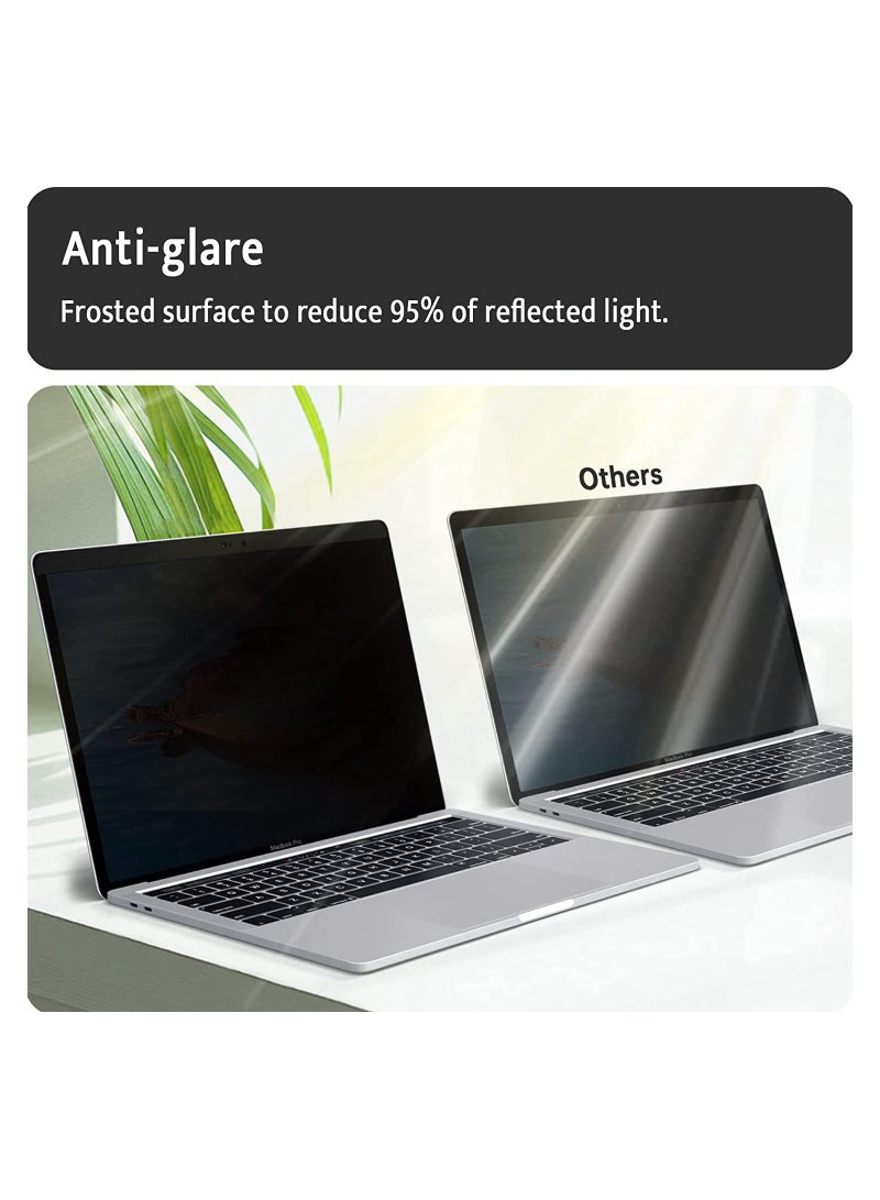 Magnetic Privacy Screen Protector for Macbook Air 13 Inch and Pro 13 Inch Anti Blue Light Glare Filter Removable Compatible with M1 M2 2016 to 2021 - Image 3