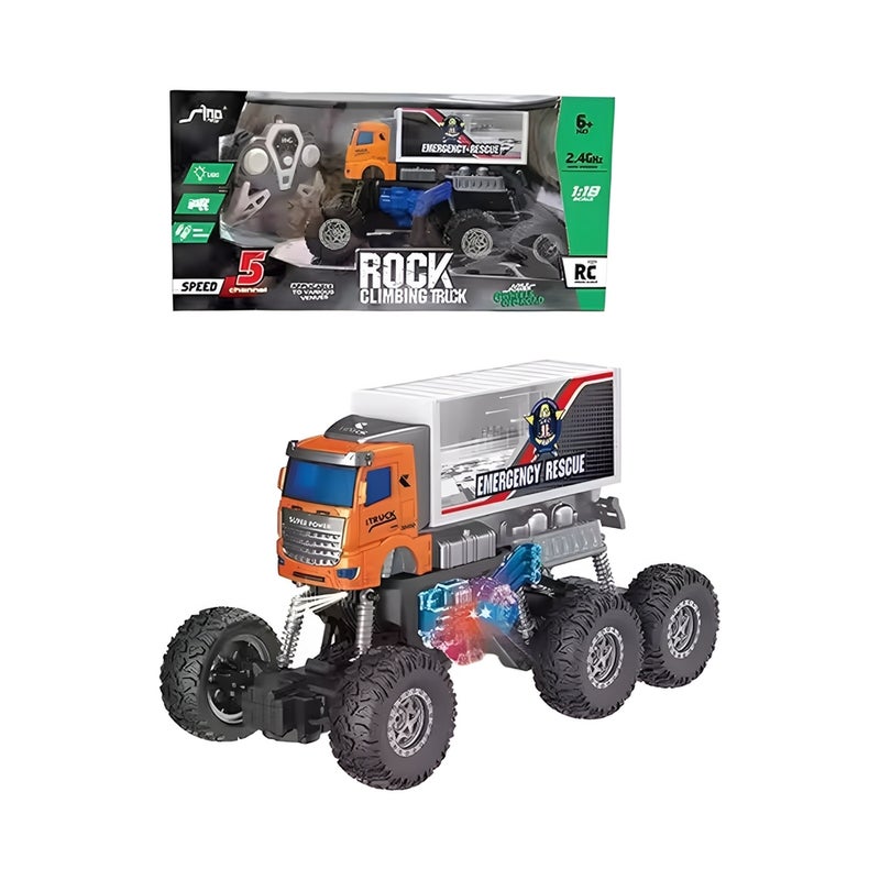 شاحنة تسلق الصخور بحاوية مع ريموت كنترول - 858-04B