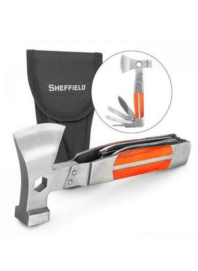 Sheffield Precision Built Deluxe Heavy Duty 12-in-1 Multi Tool Silver and Brown 3.55 x 16.76 x 23.87 cm 12301 - Image 1