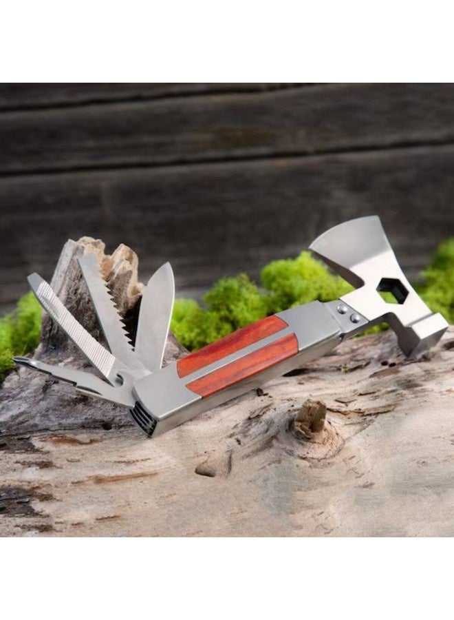 Sheffield Precision Built Deluxe Heavy Duty 12-in-1 Multi Tool Silver and Brown 3.55 x 16.76 x 23.87 cm 12301 - Image 2