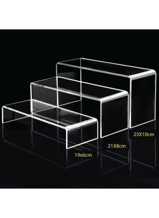 3 pcs Clear Acrylic Showcase Display Risers Dessert and Cupcake Stand Risers for party event shoe Riser Display Organizer Cosmetics Display Riser - pzsku/Z0CD56AFB5636E890D0DFZ/45/_/1683447323/b003190e-8197-49fe-9783-84beb0d6fac3
