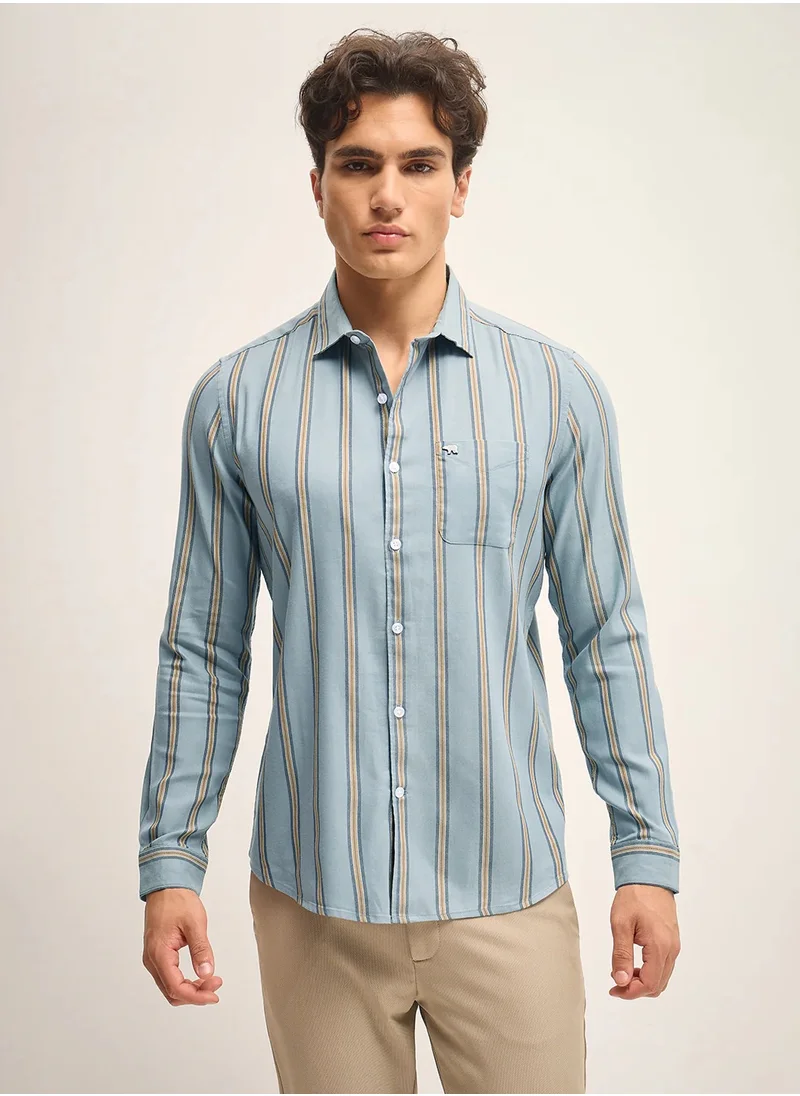 ذا بير هاوس Cotton Shirt for Men | Slim Fit, Long Sleeve, Casual & Formal Wear | Soft, Breathable Fabric for Office, Everyday, & All-Season Use in Classic & Trendy Colors