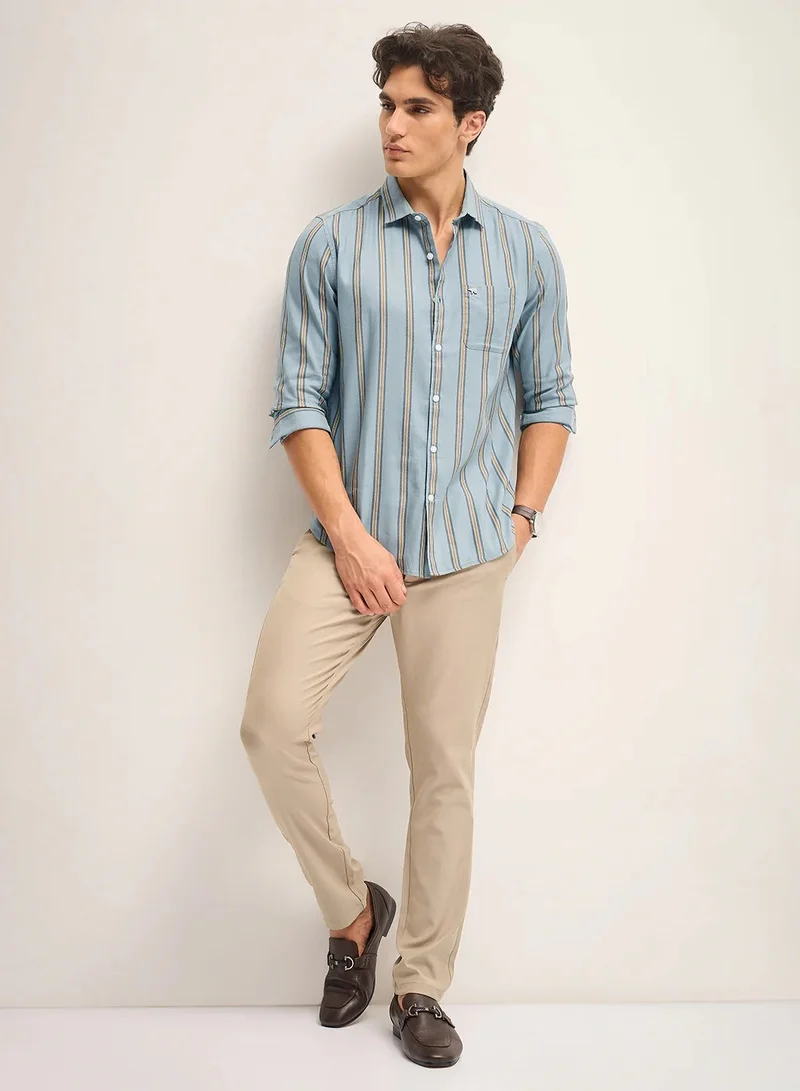 THE BEAR HOUSE  Cotton Shirt for Men | Long Sleeve, Casual & Formal Wear | Soft, Breathable Fabric for Office, Everyday, & All-Season Use in Classic & Trendy Colors for Men | Best Price UAE